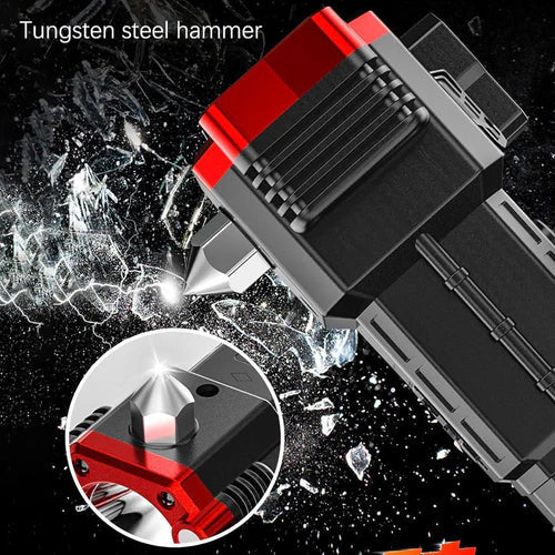 8-in-1 Multi-functional LED Torch, Emergency Window Breaker
