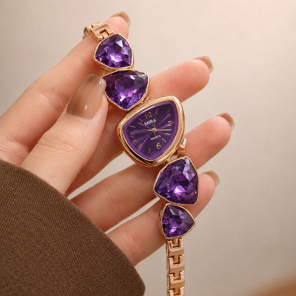 Stone Bracelet Watch with Box