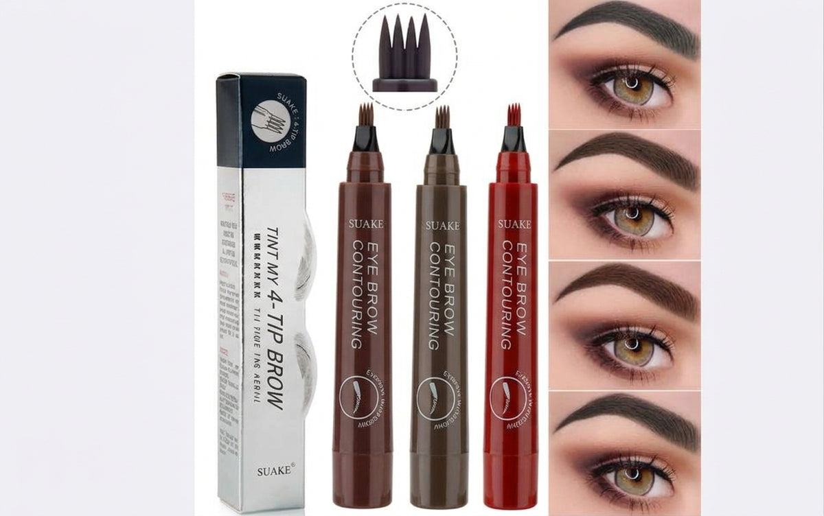 4-Prong Eyebrow Pen – Natural Hair-Like Brow Definition