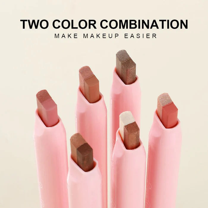 Pack of 06 Eyeshadow Stick 2 In 1 Double Color