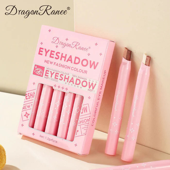 Pack of 06 Eyeshadow Stick 2 In 1 Double Color