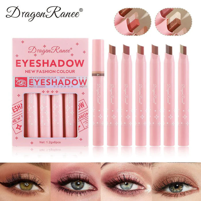 Pack of 06 Eyeshadow Stick 2 In 1 Double Color