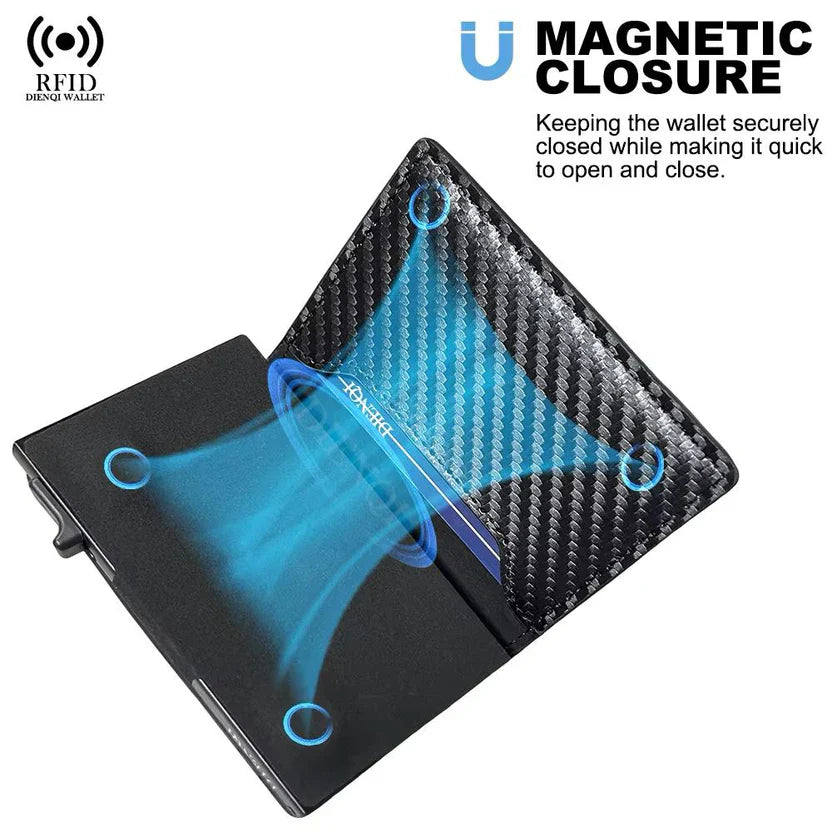 Pop Up Minimalist Wallet Cardholder Wallets for Men