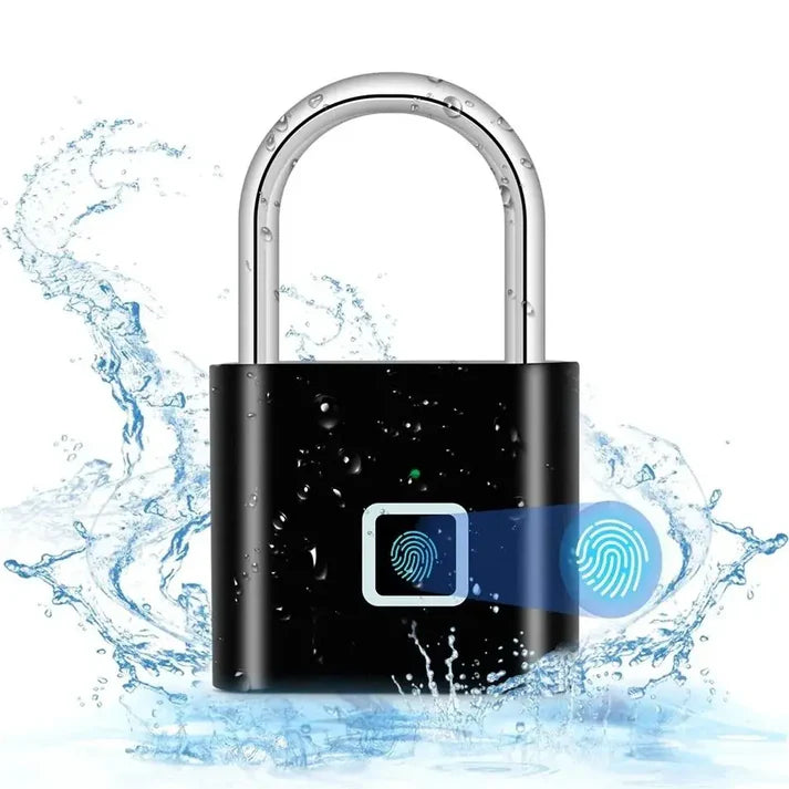 Biometric Fingerprint Padlock – USB Rechargeable, Keyless Security